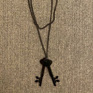 *SOLD*Black keys necklace.